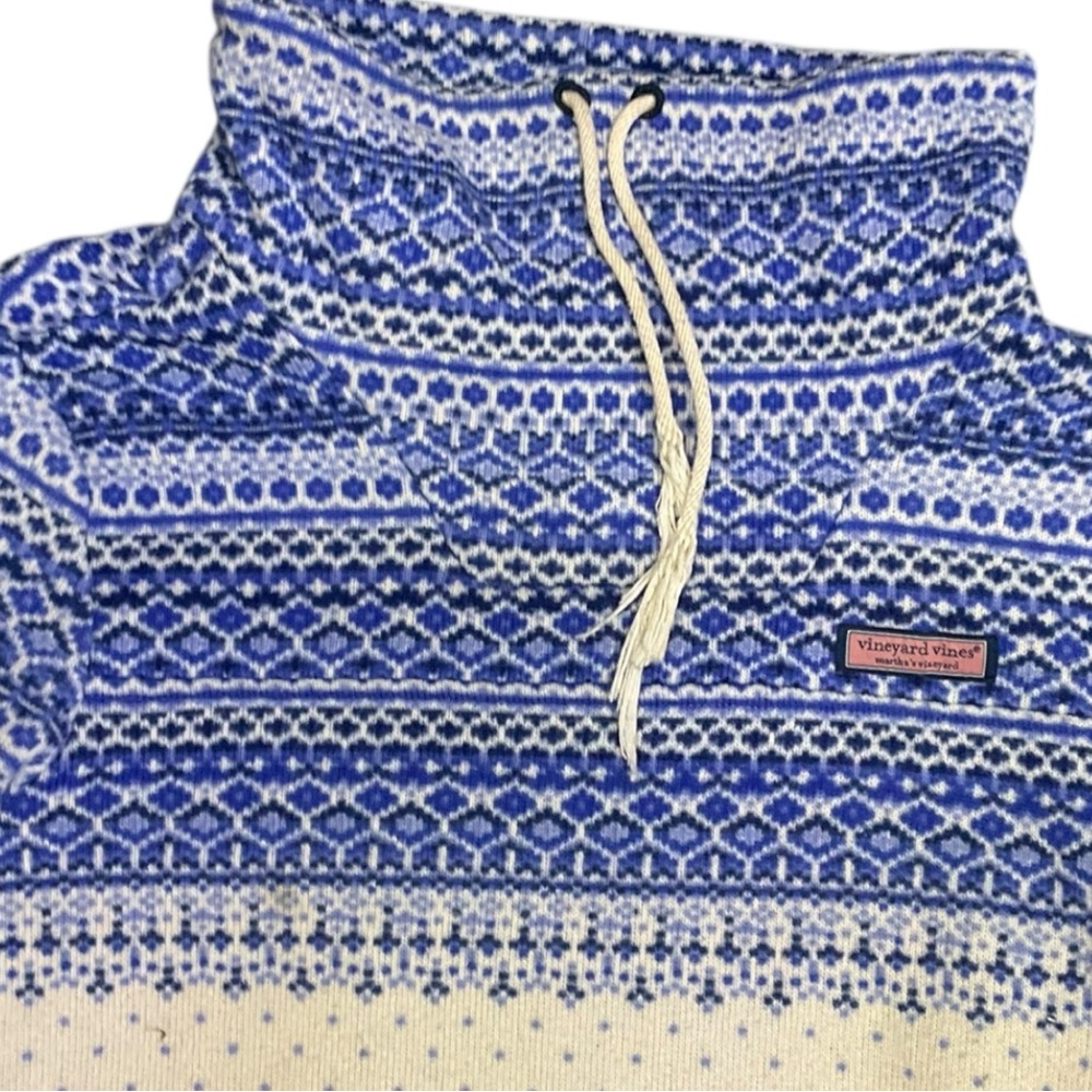 🧊 Vineyard Vines Nordic Fleece Shep Shirt Women’s Quarter Zip Sweater Size Small - Picture 5 of 7